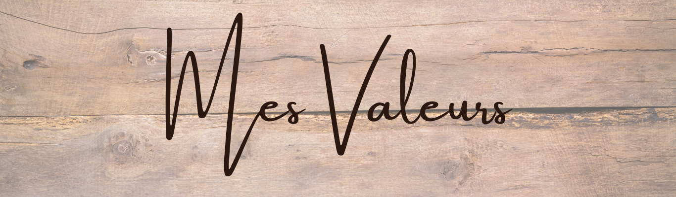 Mes valeurs